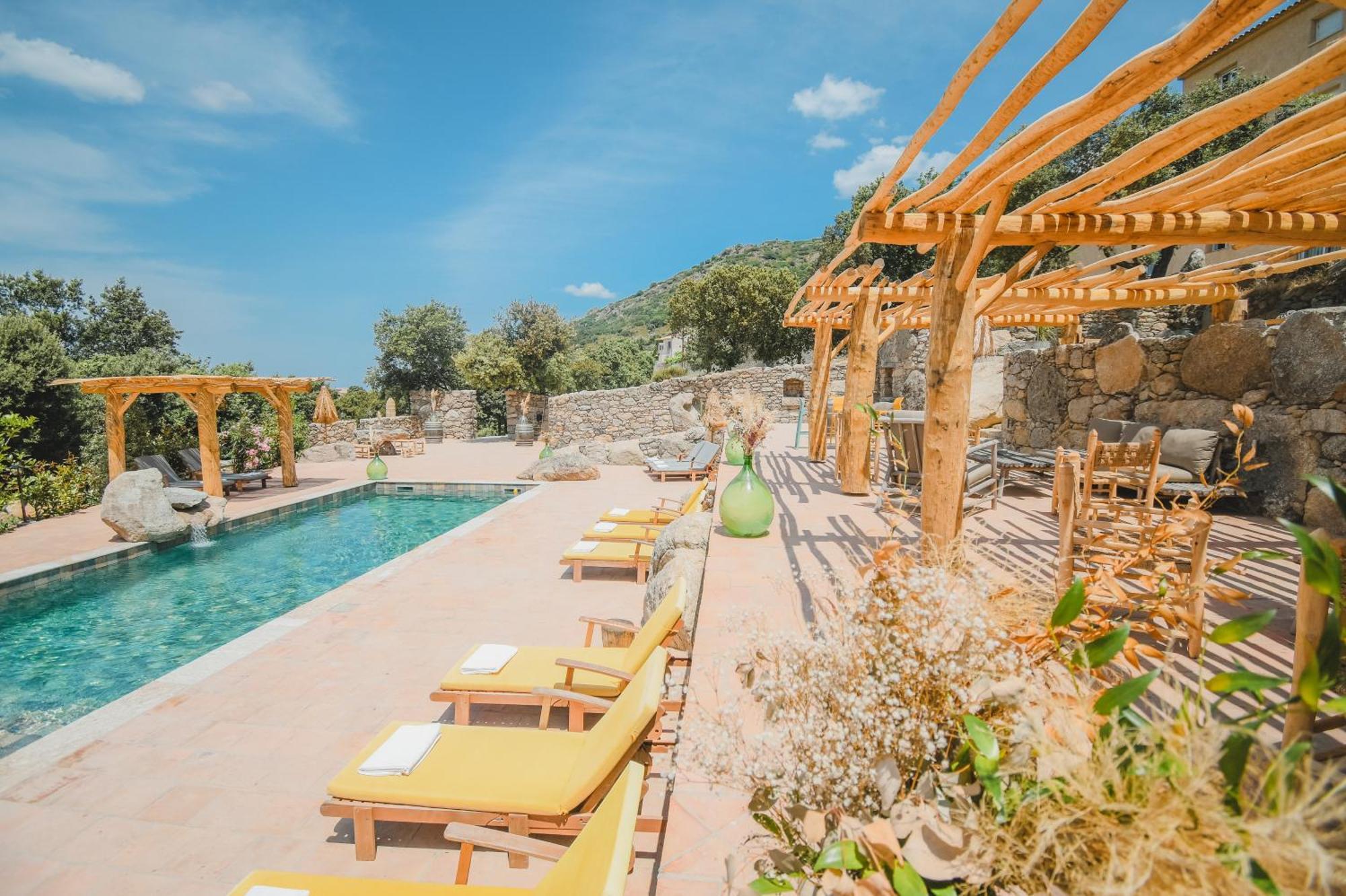 Residence De Luxe 4 Etoiles A Pietralba, 4 Logements Piscine Chauffee Balagne ภายนอก รูปภาพ